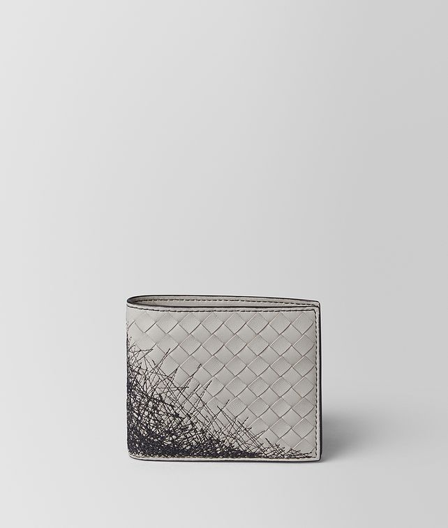 BOTTEGA VENETA CEMENT INTRECCIATO SCRIBBLE 18 WALLET Bi-fold Wallet Man fp