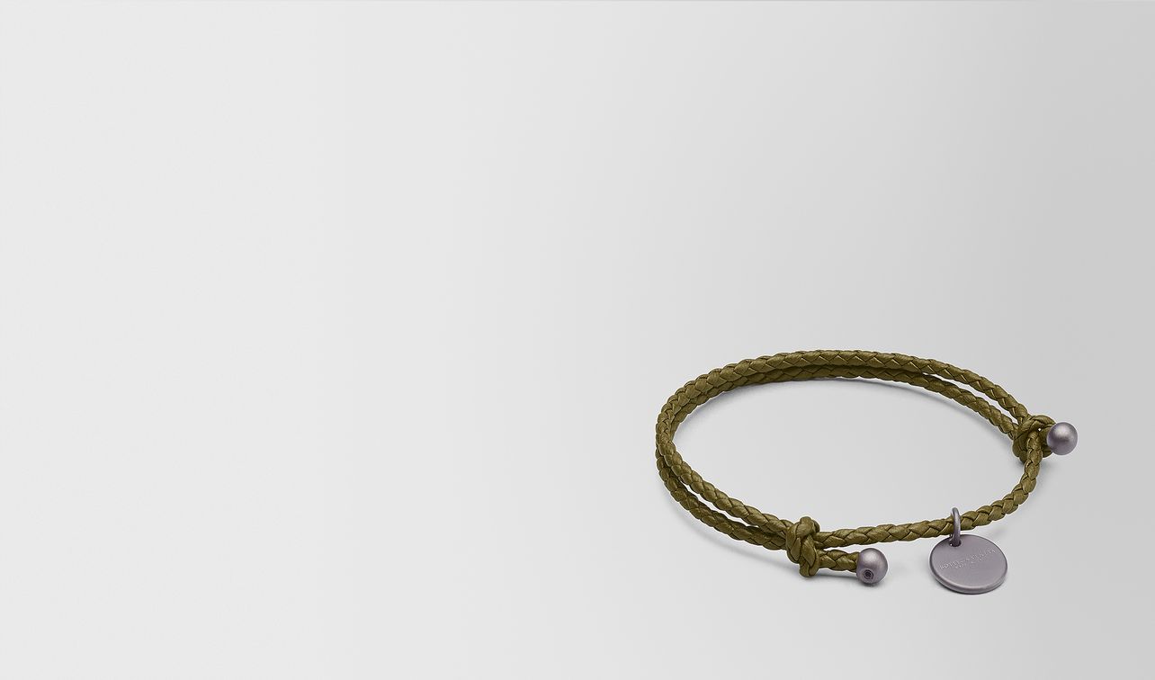 mustard intrecciato nappa bracelet landing