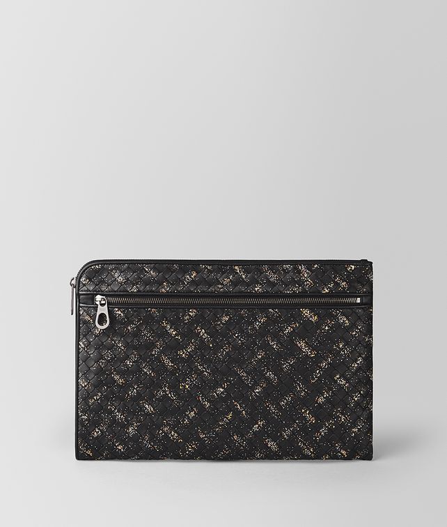 BOTTEGA VENETA MEHRFARBIGE DOKUMENTENMAPPE AUS INTRECCIATO MICRODOTS Aktentasche Herren fp