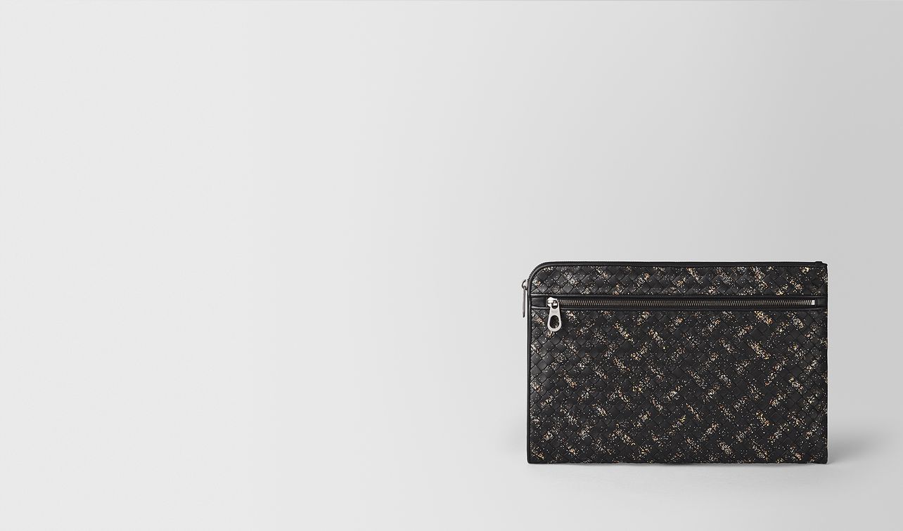 multicolor intrecciato microdots document case landing