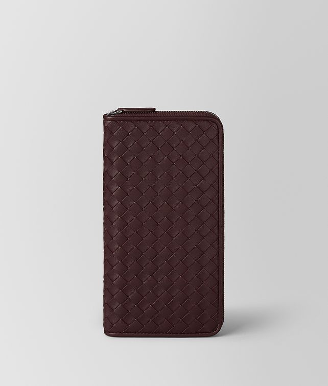 BOTTEGA VENETA ZIP AROUND WALLET IN INTRECCIATO NAPPA Large Wallet Woman fp