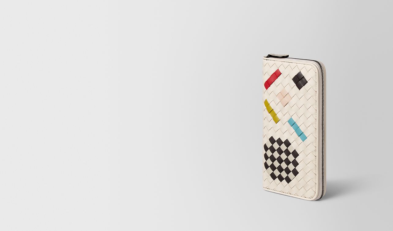 mist intrecciato abstract zip around wallet landing