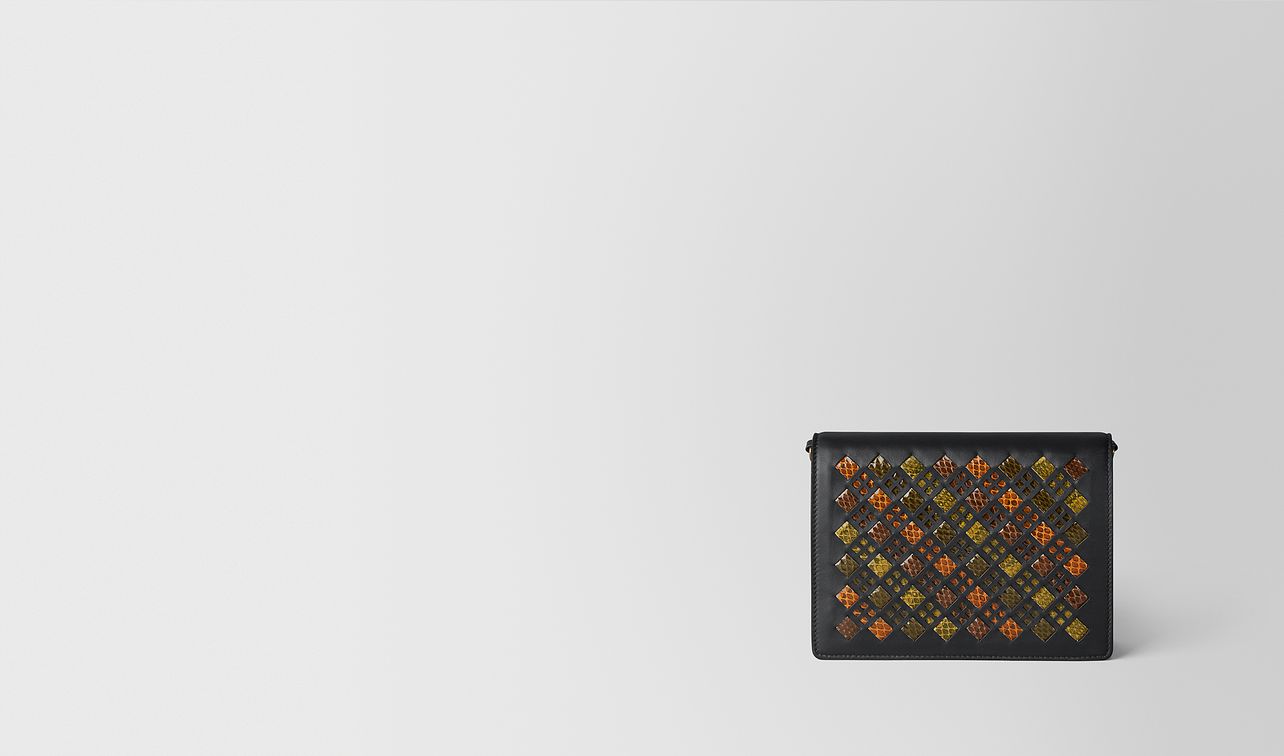 multicolor intrecciato stained glass chain wallet landing