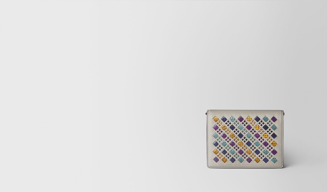 multicolor intrecciato stained glass chain wallet landing