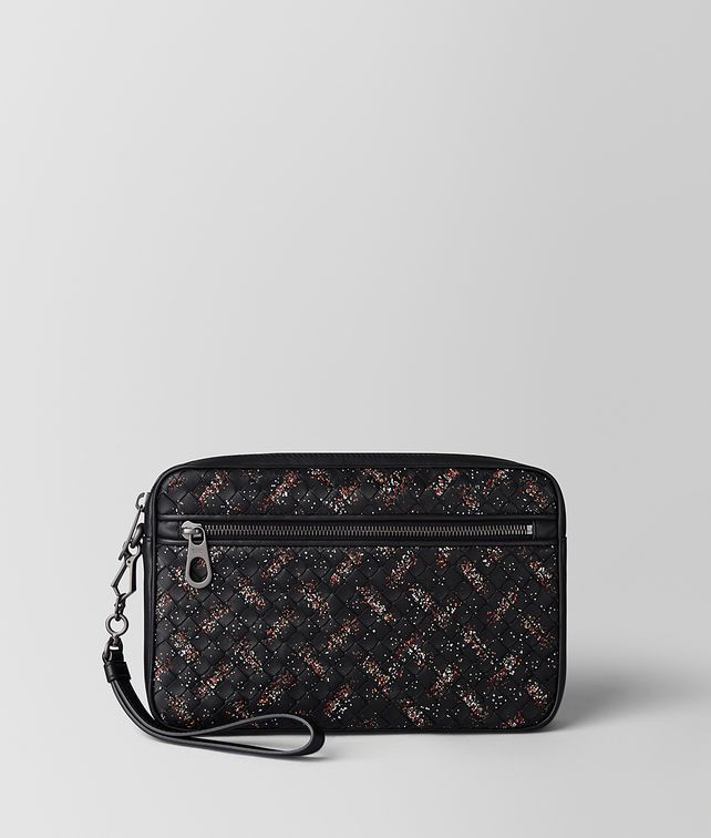 BOTTEGA VENETA MEHRFARBIGE DOKUMENTENMAPPE AUS INTRECCIATO MICRODOTS Aktentasche Herren fp