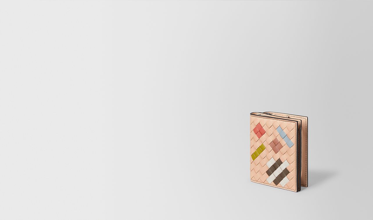 peach rose intrecciato abstract mini wallet landing