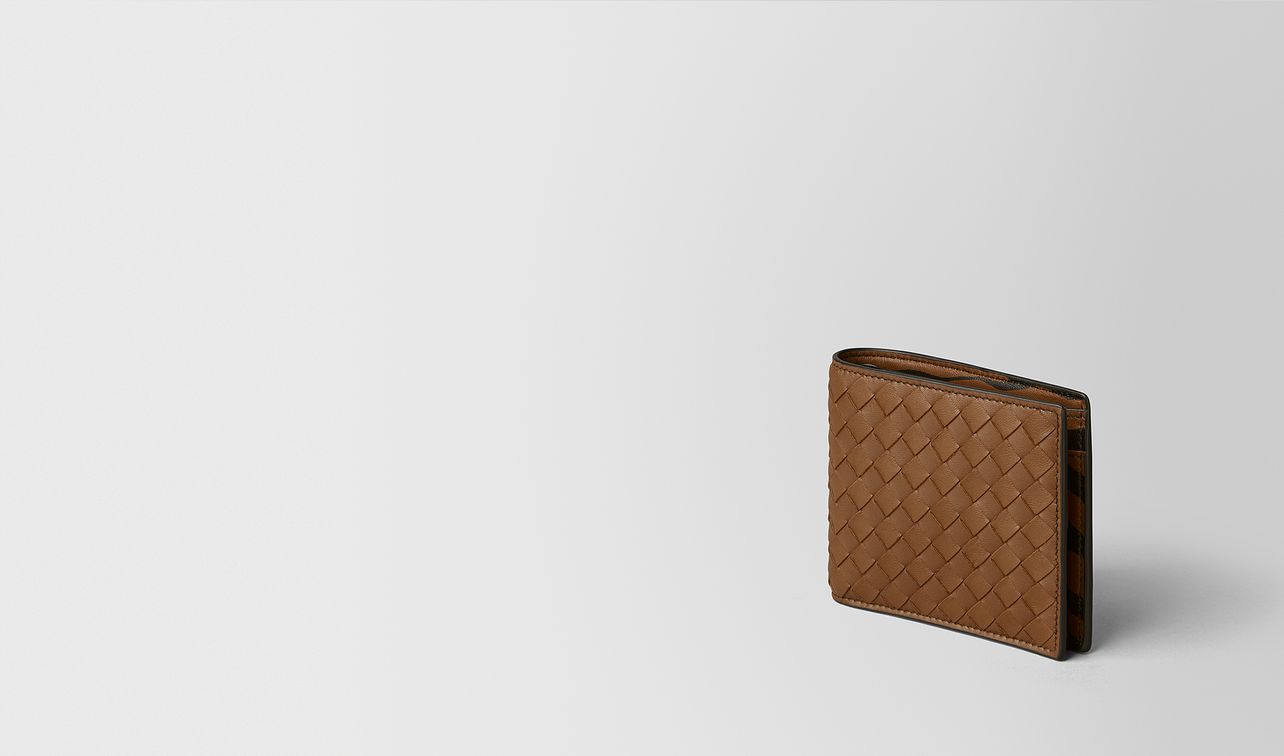 dark leather/nero intrecciato nappa wallet landing