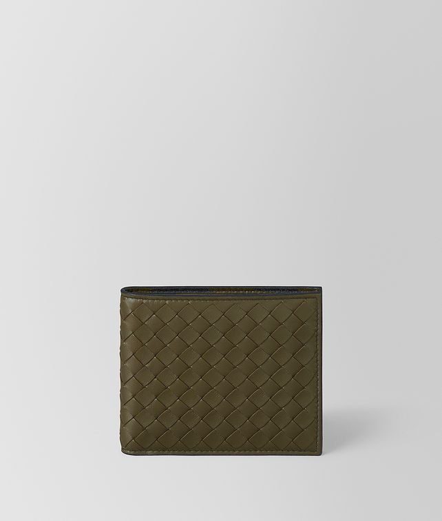 BOTTEGA VENETA MUSTARD/NERO INTRECCIATO NAPPA WALLET Bi-fold Wallet Man fp