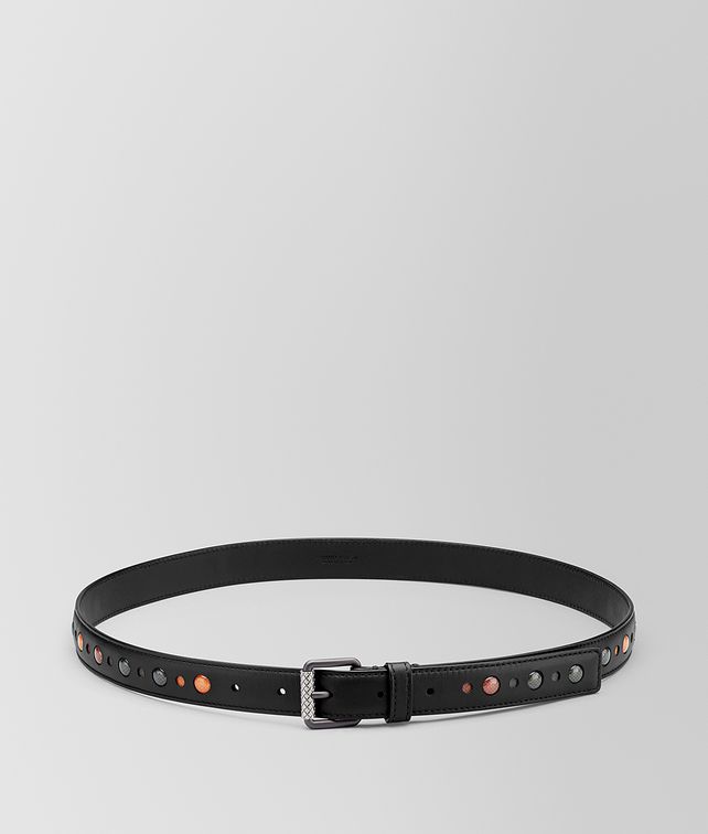 BOTTEGA VENETA NERO NAPPA INTRECCIATO BUBBLES BELT Belt Man fp