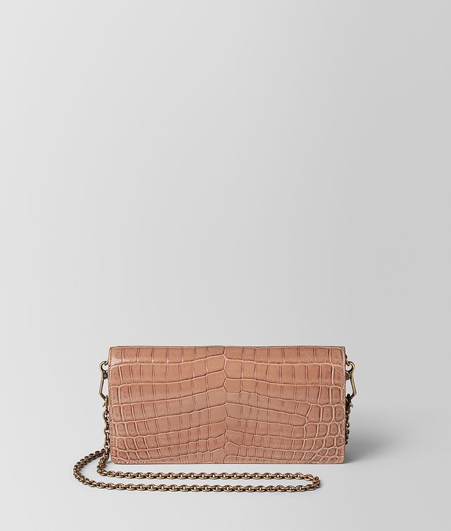 BOTTEGA VENETA DAHLIA CROCODILE CHAIN WALLET Mini Bag and Pouche Woman fp