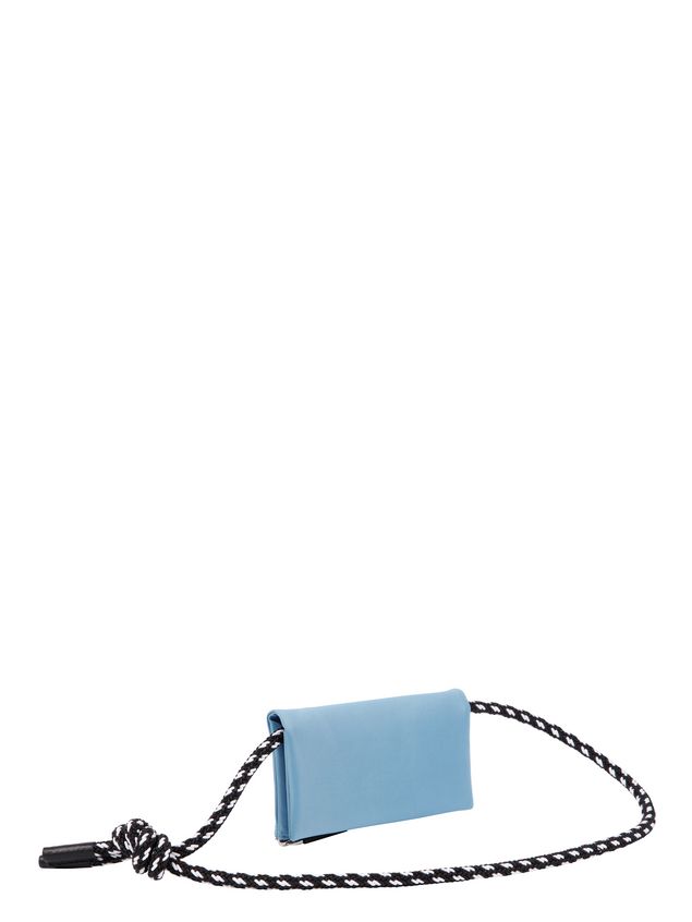 Wallet Marni Wallet in pale blue nylon Man