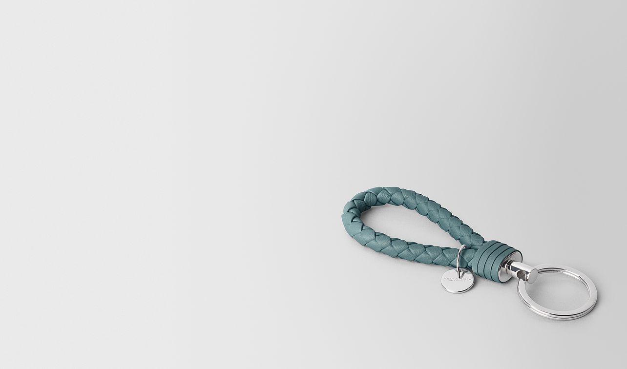 key ring in intrecciato nappa landing