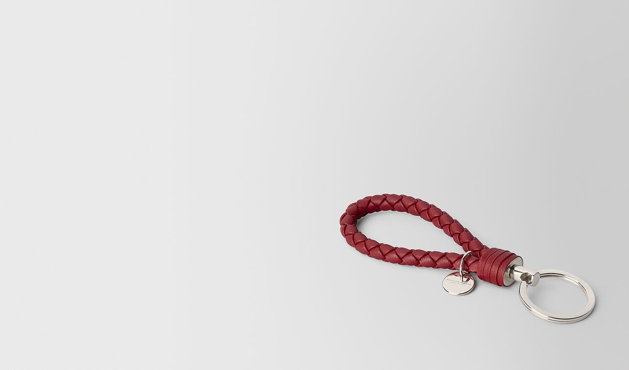 key ring in intrecciato nappa landing
