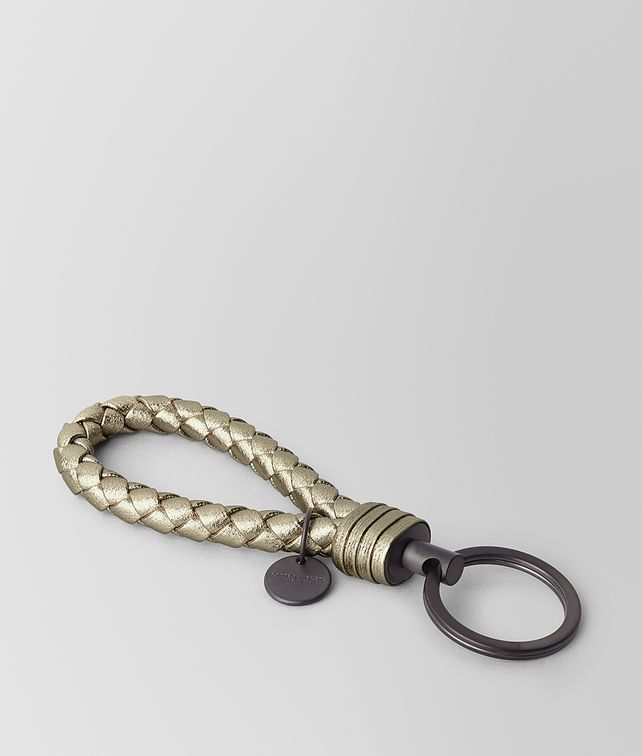 BOTTEGA VENETA KEY RING IN INTRECCIATO GROSGRAIN Keyring or Bracelets E fp