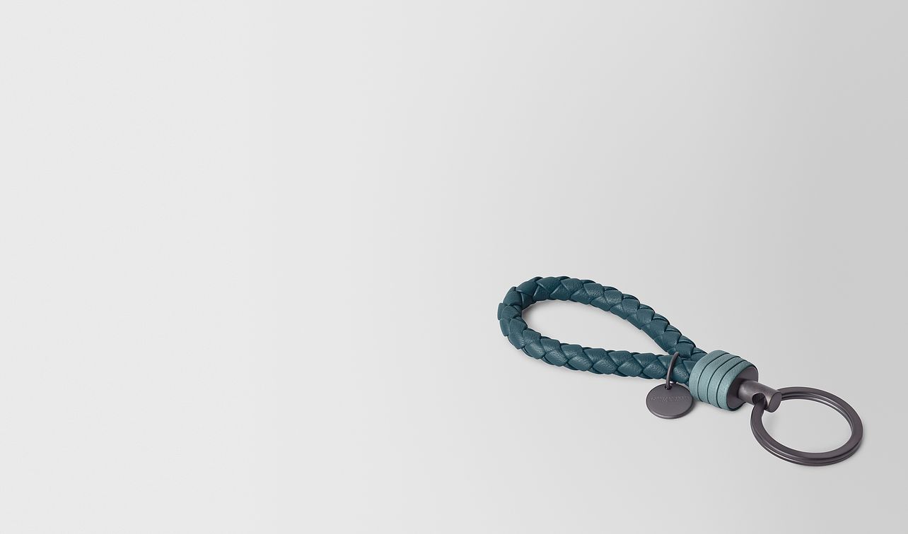 key ring in intrecciato nappa landing
