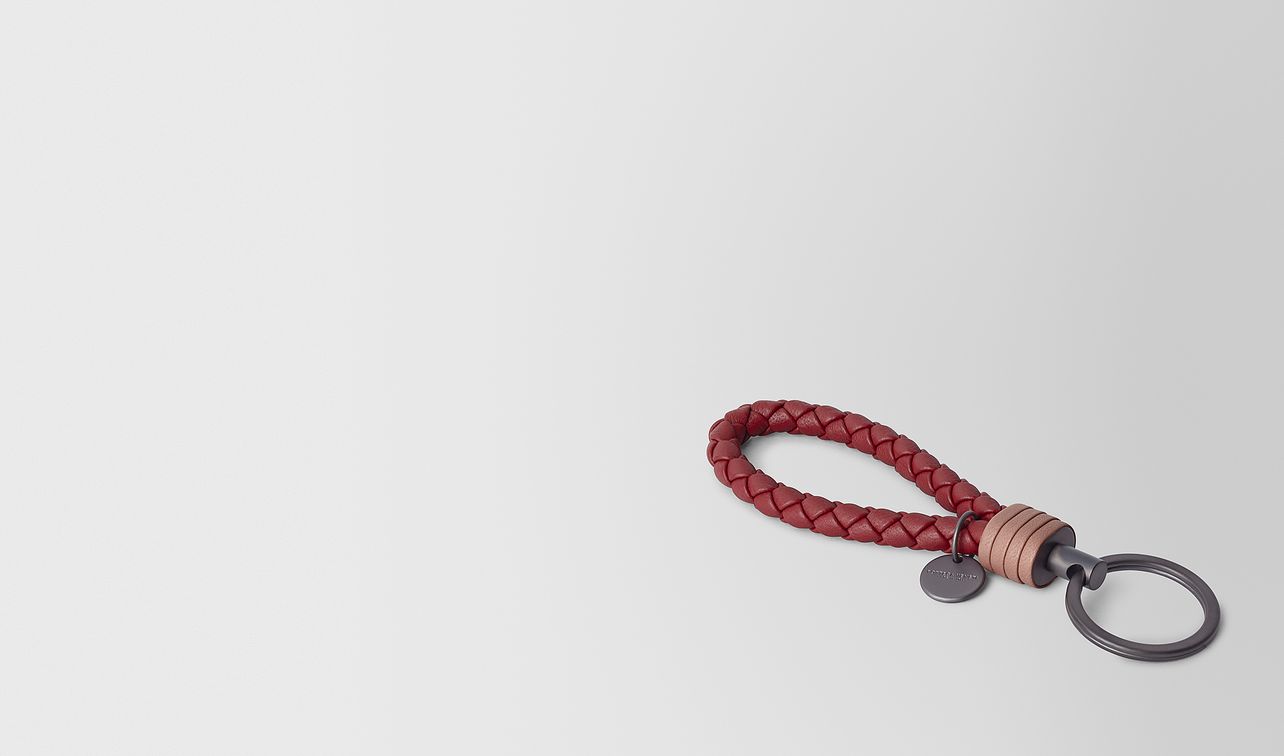 key ring in intrecciato nappa landing