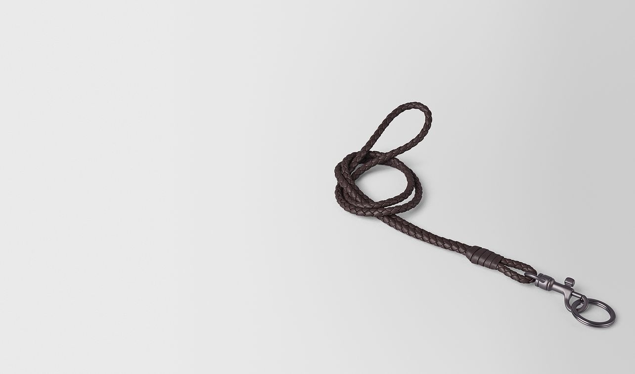key ring in intrecciato nappa landing
