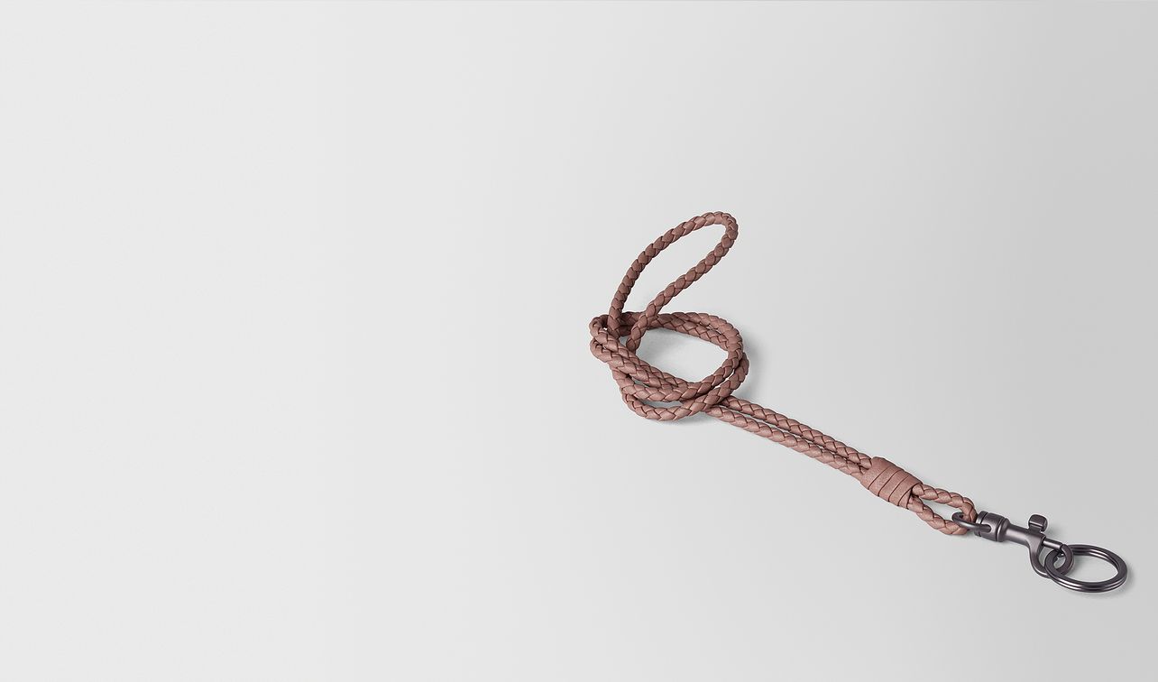 key ring in intrecciato nappa landing