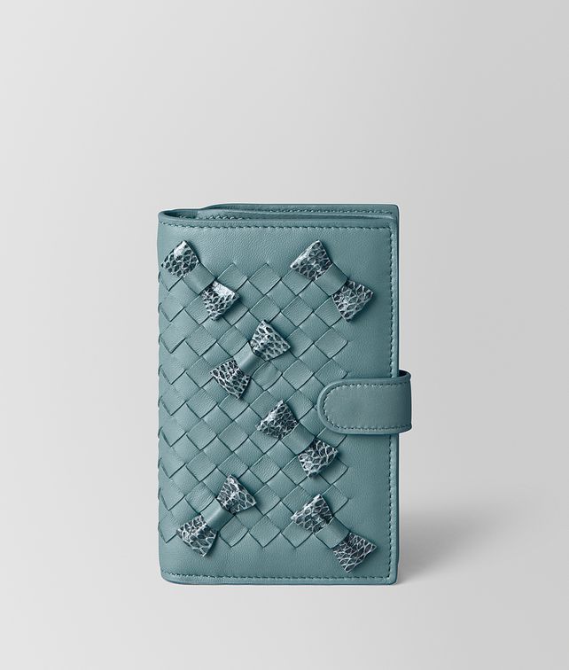 Bottega Veneta French Wallet In Intrecciato Nappa And Ayers Bottega Veneta French Wallet In Intrecciato Nappa And Ayers
