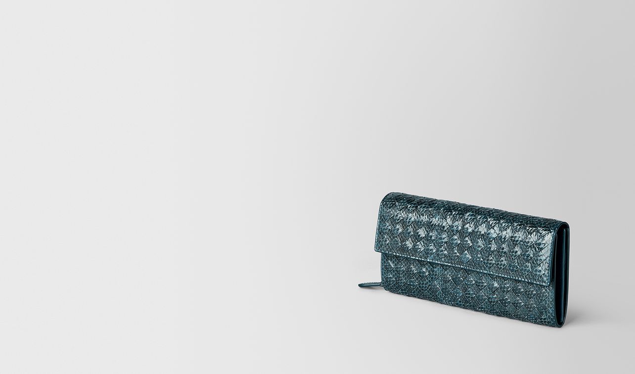 continental wallet in ayers and intrecciato nappa landing