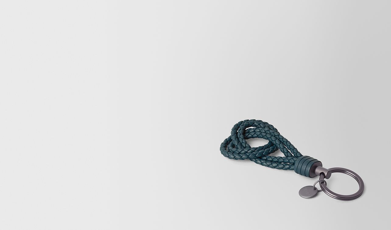 key ring in intrecciato nappa landing