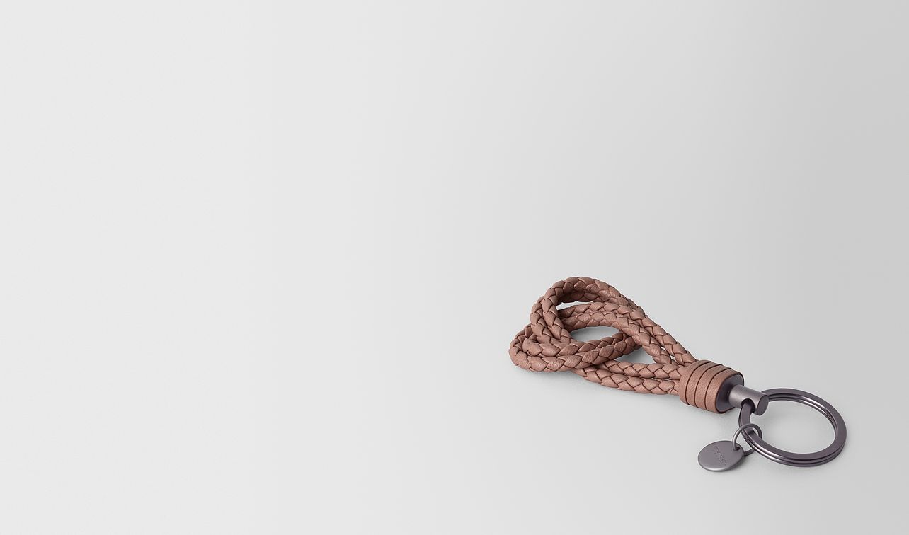 key ring in intrecciato nappa landing