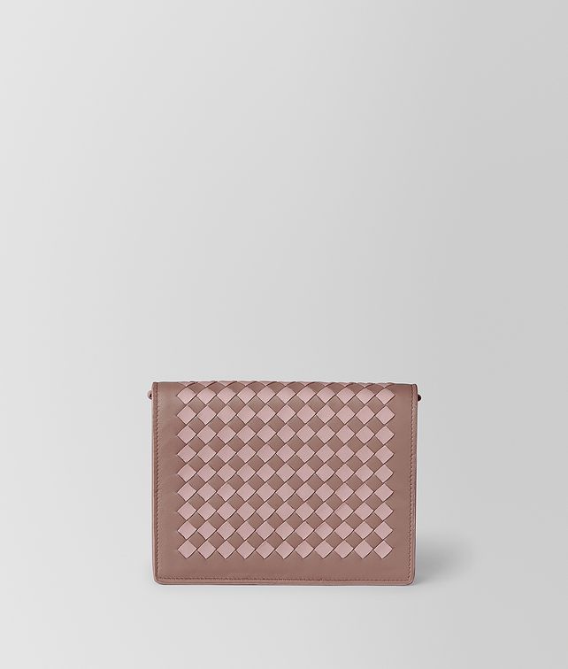 BOTTEGA VENETA CHAIN WALLET IN INTRECCIATO CHEQUER Mini Bag and Pouche Woman fp