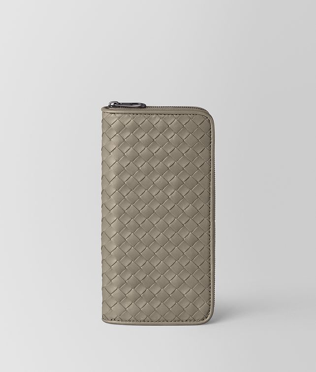 BOTTEGA VENETA PORTEFEUILLE À FERMETURE ZIPPÉE EN CUIR VN INTRECCIATO ET CUIR NAPPA Portefeuilles grand format Homme fp
