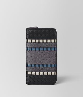 ZIP AROUND IN NAPPA AND OSTRICH 