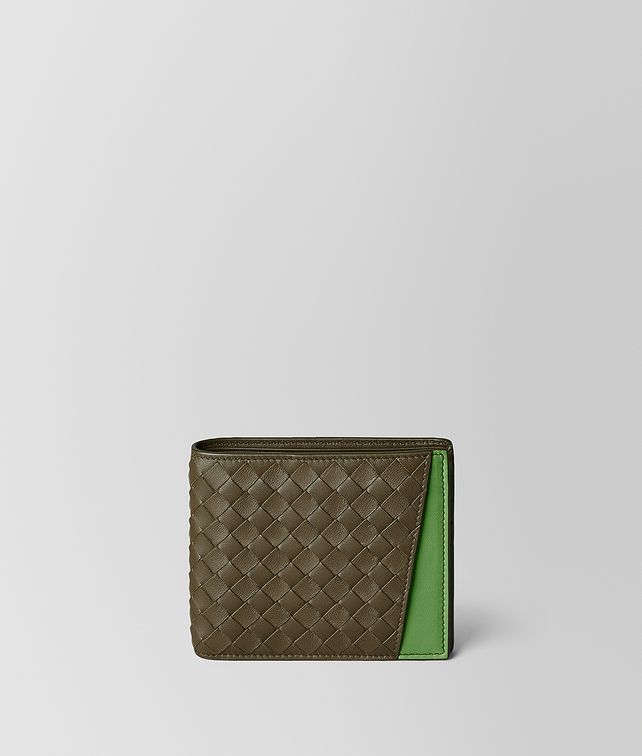 BOTTEGA VENETA FALTPORTEMONNAIE AUS ZWEIFARBIGEM NAPPA Kleine Portemonnaie Herren fp