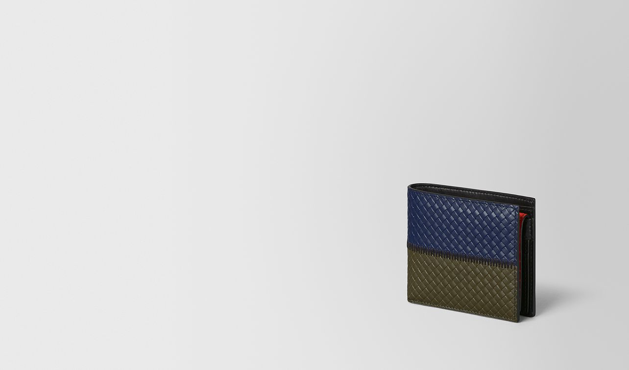 billfold in micro-intrecciato embossed landing