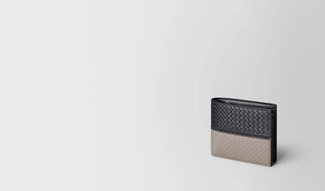 billfold in micro-intrecciato embossed landing