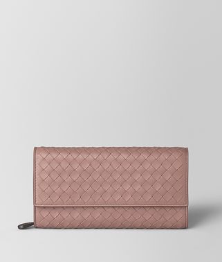 CONTINENTAL WALLET IN INTRECCIATO NAPPA 