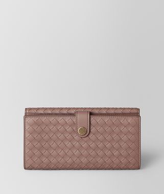 FRENCH WALLET IN INTRECCIATO NAPPA 