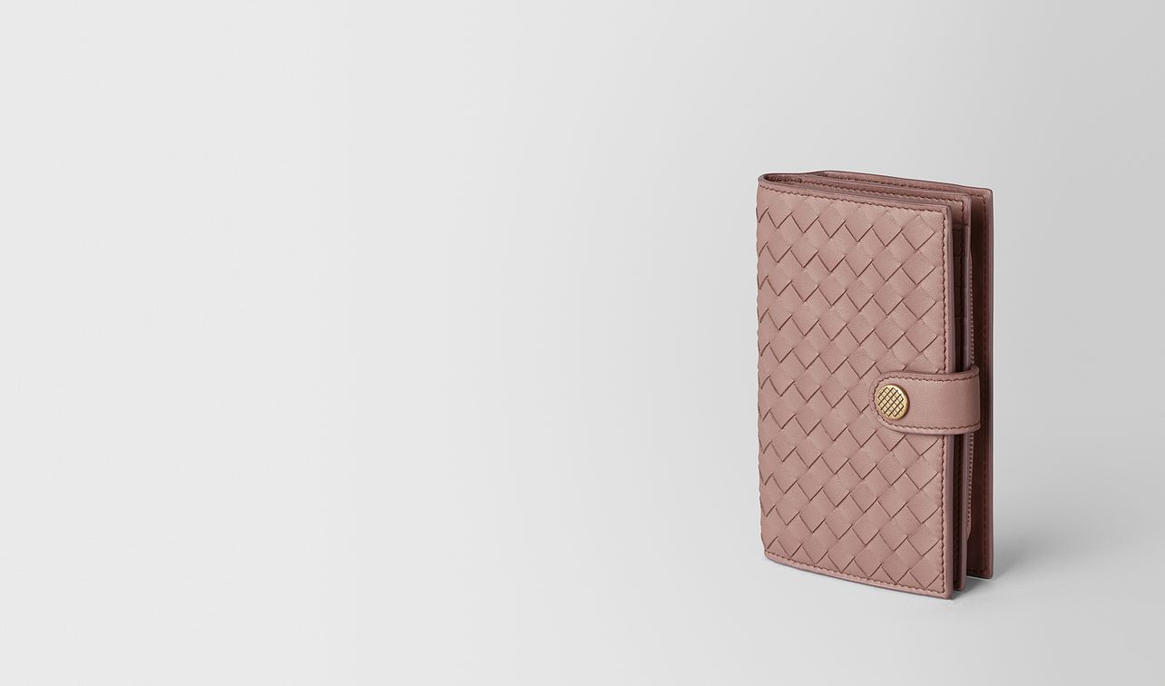 french wallet in intrecciato nappa landing