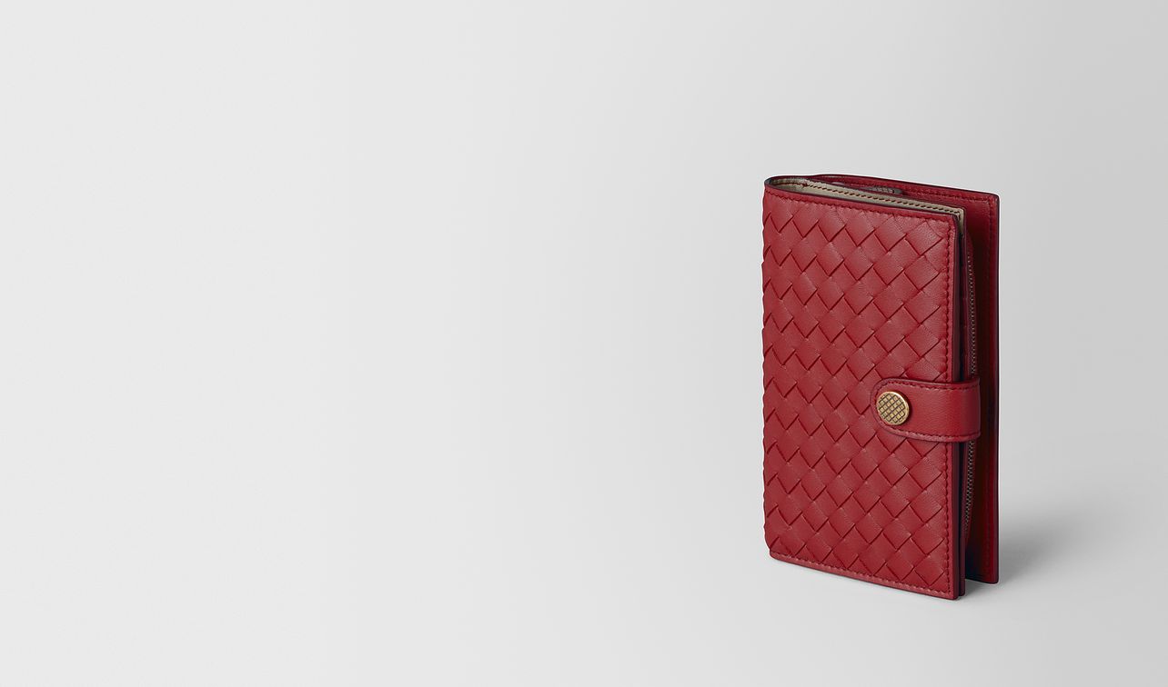 french wallet in intrecciato nappa landing
