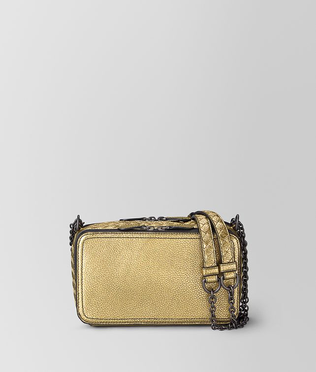 BOTTEGA VENETA CHAIN WALLET IN METALLIC LAMB Mini Bag and Pouche Woman fp