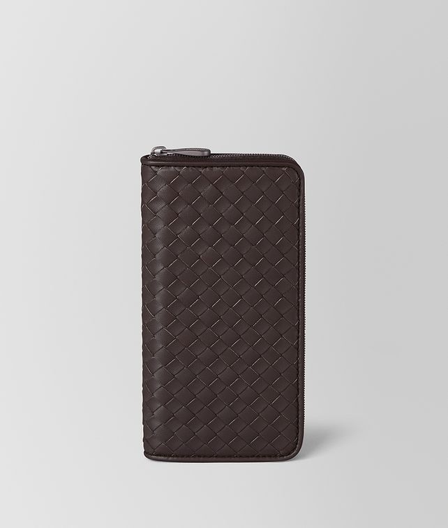 BOTTEGA VENETA ZIP AROUND WALLET IN INTRECCIATO NAPPA Large Wallet Woman fp