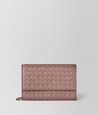CONTINENTAL WALLET IN INTRECCIATO NAPPA 