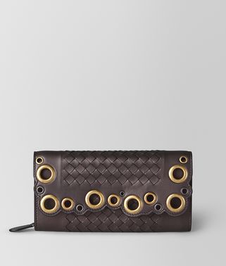 CONTINENTAL WALLET IN INTRECCIATO LACE 