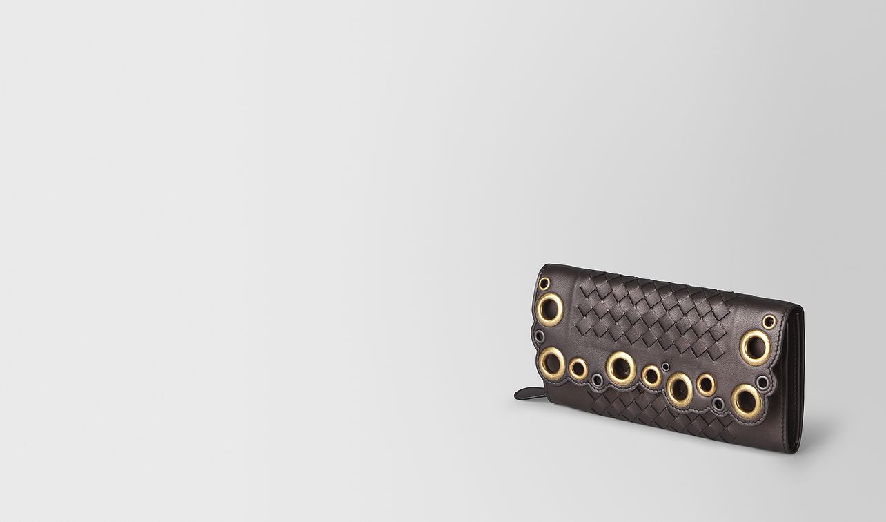 continental wallet in intrecciato lace landing