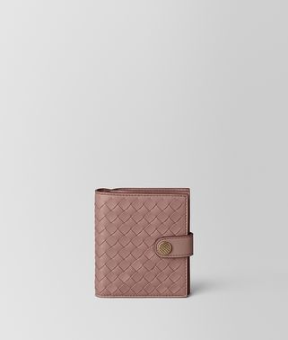 FRENCH WALLET IN INTRECCIATO NAPPA 
