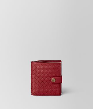 FRENCH WALLET IN INTRECCIATO NAPPA 