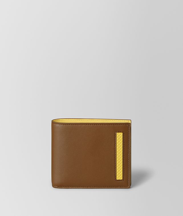 BOTTEGA VENETA BILLFOLD IN FRENCH CALF AND ENAMEL Small Wallet Man fp