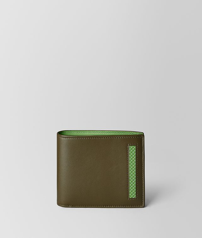 BOTTEGA VENETA BILLFOLD IN FRENCH CALF AND ENAMEL Small Wallet Woman fp