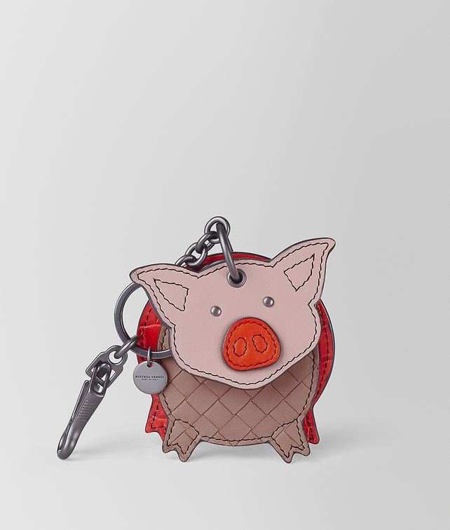 BOTTEGA VENETA CHARM IN NAPPA AND CROCODILE Keyring or Bracelets E fp