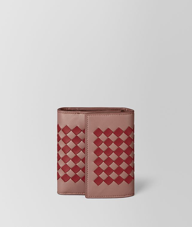 BOTTEGA VENETA CONTINENTAL WALLET IN INTRECCIATO CHECKER Large Wallet Woman fp