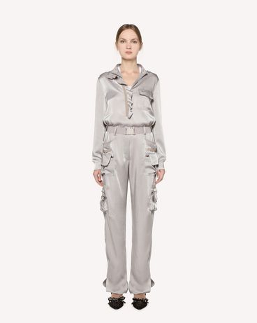 REDValentino Fluid Satin cargo-style jumpsuit