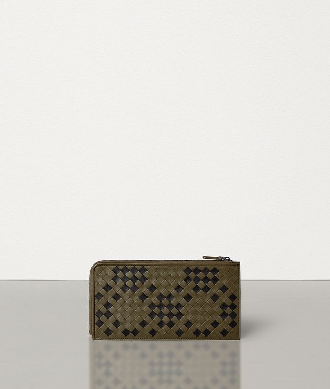 BOTTEGA VENETA ZIP-AROUND WALLET IN INTRECCIATO NAPPA Large Wallet Man fp