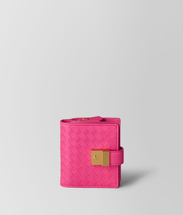 BOTTEGA VENETA PORTAFOGLIO FRENCH IN INTRECCIATO VITELLO VELVET Portafoglio piccolo Donna fp